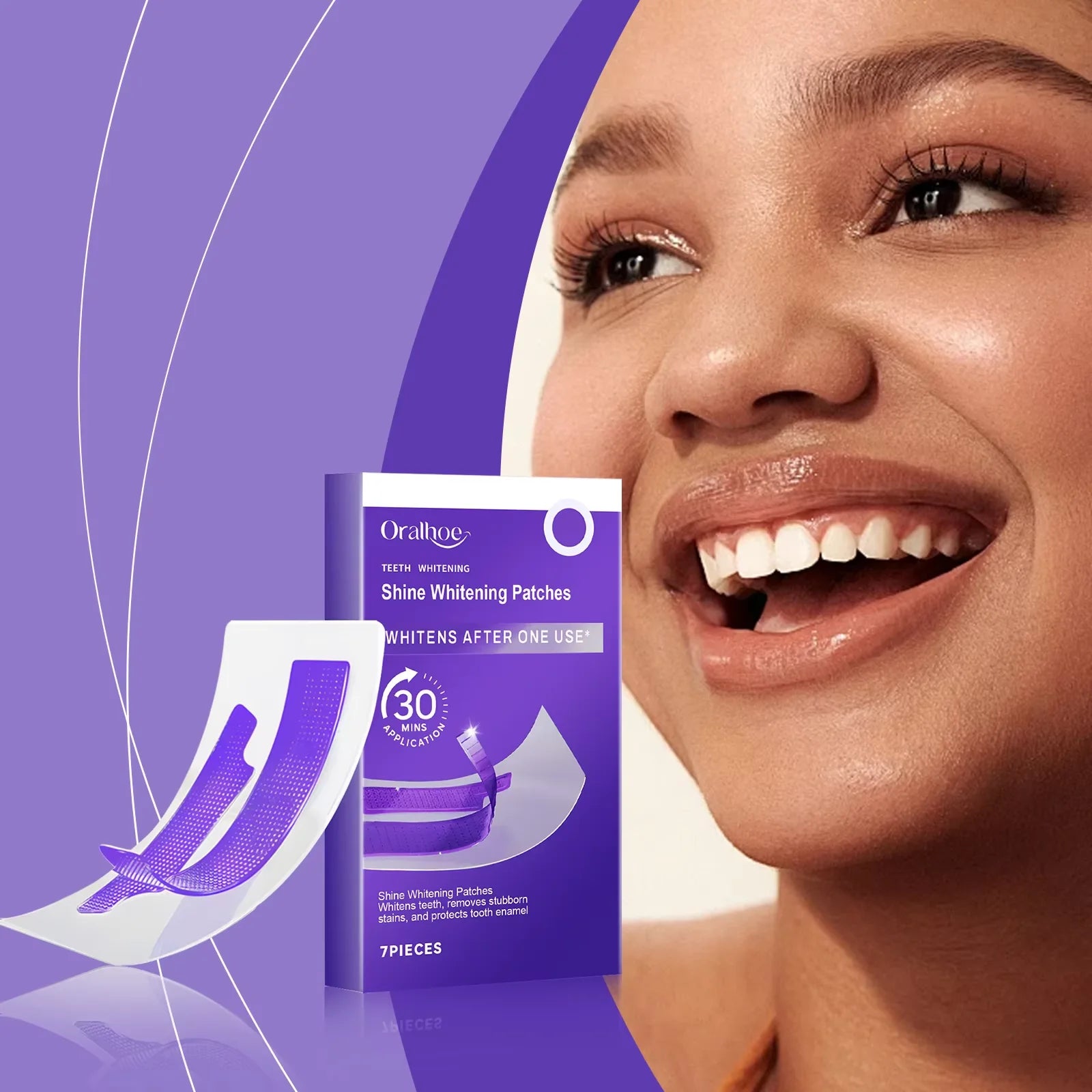 Purple Smile Whitening Strips Pack